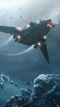 star citizen - drake corsair live wallpaper