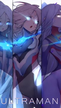 ultraman tiga girls live wallpaper