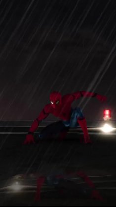 spiderman on the roof live wallpaper