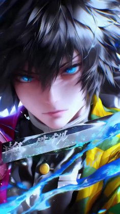 giyu tomioka - breath of water live wallpaper