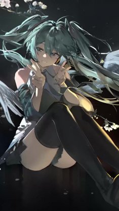 hatsune miku gentle smile live wallpaper