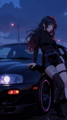 osaka memories: toyota supra turbo a80 live wallpaper