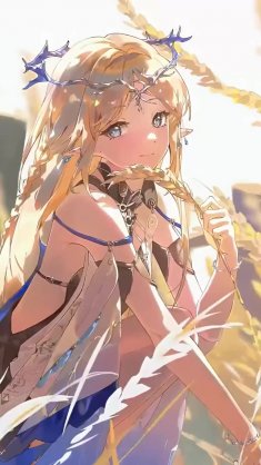 cartethyia in sunlit wheat live wallpaper