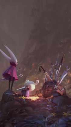 hollow knight - swords of the fallen live wallpaper