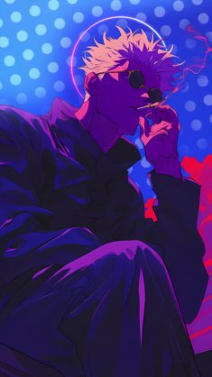 gojo neon nights live wallpaper