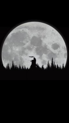 samurai moonlit path live wallpaper