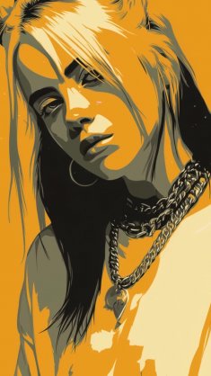 billie eilish minimal pop live wallpaper