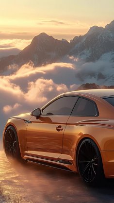 audi a5 in mountains live wallpaper