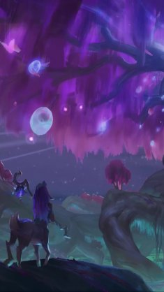 lillia and spirit tree (lol) live wallpaper