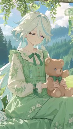 furina: melody of green fields live wallpaper