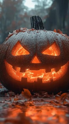 spooky halloween pumpkin live wallpaper