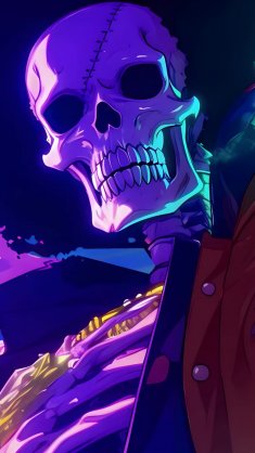 brook one piece neon requiem live wallpaper