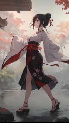 shrine maiden (miko) live wallpaper
