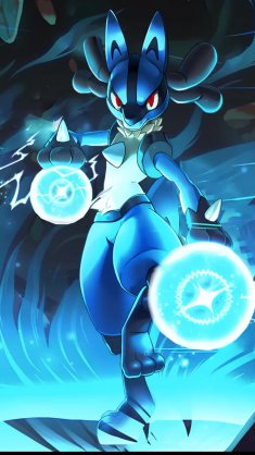lucario power surge - pokemon live wallpaper