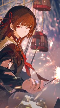chisa nightfall sparkdance live wallpaper