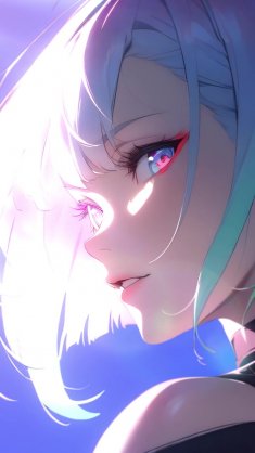 lucy blue glitch live wallpaper