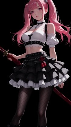 deadly pink girl live wallpaper