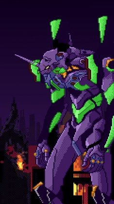 pixel evangelion eva 01 live wallpaper