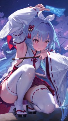shrine maiden granadair (brown dust 2) live wallpaper