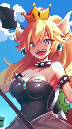 super mario world: princess bowsette & junior live wallpaper