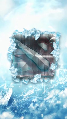 dota 2 frozen logo live wallpaper