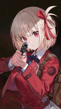 chisato nishikigi (lycoris recoil/nikke) live wallpaper