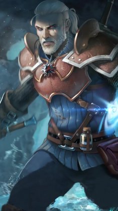 geralt frostbound duel live wallpaper