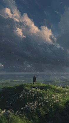 stormlight over fields live wallpaper