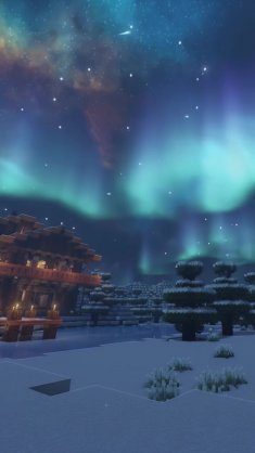 minecraft northern light live wallpaper
