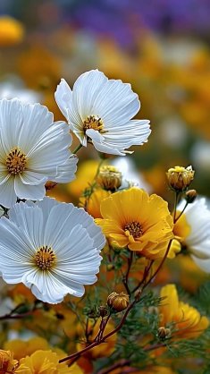 cosmos flowers live wallpaper