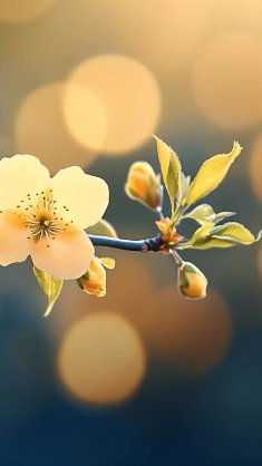 spring blossom branch live wallpaper