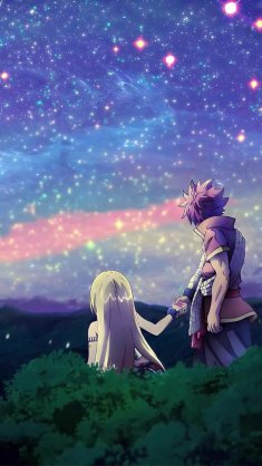 natsu dragneel & lucy heartfilia (fairy tail) live wallpaper