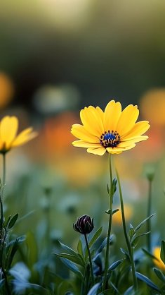 yellow flowers live wallpaper