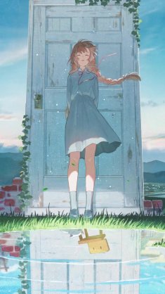 suzume between two worlds live wallpaper