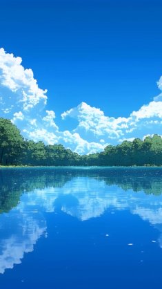 calm blue lake live wallpaper