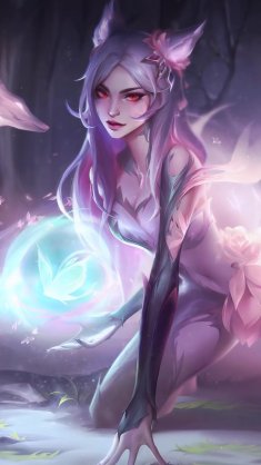 ahri faebound - lol live wallpaper