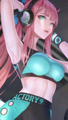 sporty zero two live wallpaper