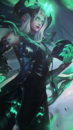 ruined shyvana (lol) live wallpaper