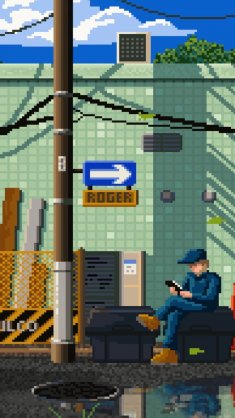 pixel city calm live wallpaper