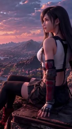 tifa midgar dawn live wallpaper