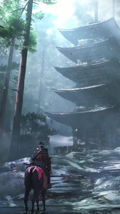 tsushima silent temple live wallpaper