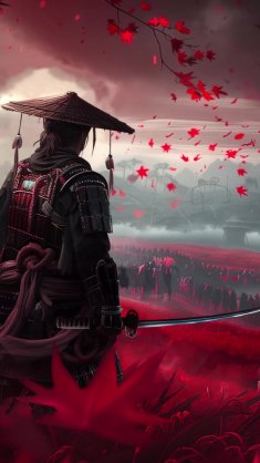 red autumn ronin live wallpaper