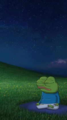 meditating pepe live wallpaper