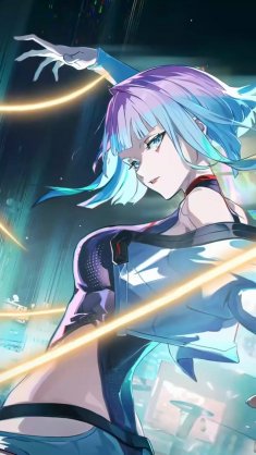 lucy (wuthering waves x cyberpunk: edgerunners) live wallpaper