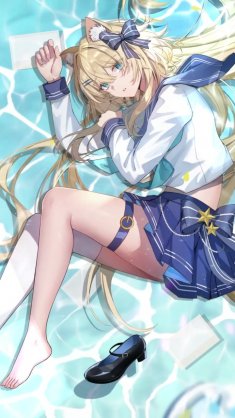catgirl azure daydream live wallpaper