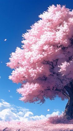 large sakura tree live wallpaper