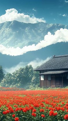 mountain cabin live wallpaper