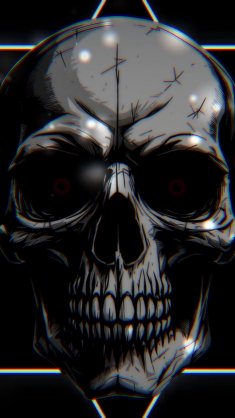dark skull live wallpaper