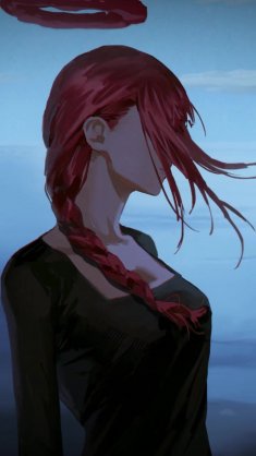 makima crimson halo live wallpaper
