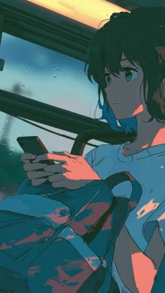 rainy bus ride live wallpaper